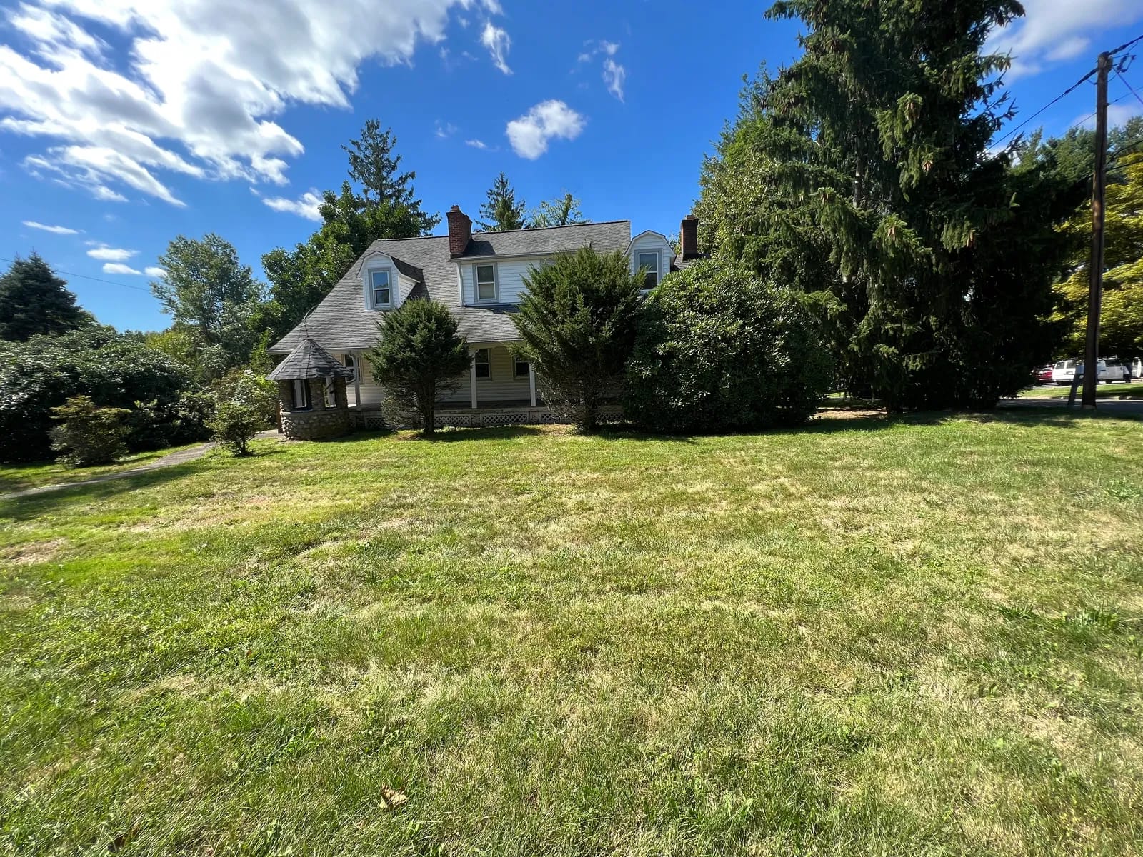 The original home that stood on the property before the new build