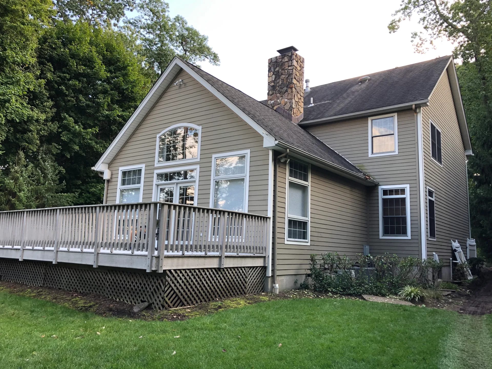 Rear exterior before renovation